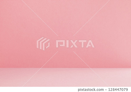 Color paper background: Image of a corner of a room Color paper background: Image of a corner of a room 128447079