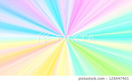 Vibrant abstract lines weave a spectrum of colorful light, creating a bright rainbow backdrop with a dynamic, blurred motion Vibrant abstract lines weave a spectrum of colorful light, creating a bright rainbow backdrop with a dynamic, blurred motion 128447401