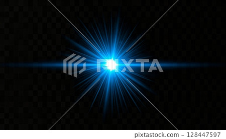 Bright color burst with shining stars in a night sky galaxy pattern 128447597