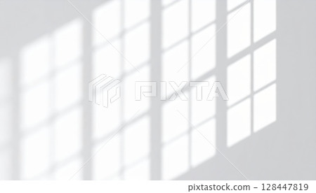 Bright, empty gallery room with a blank white wall, framed window, and natural light, ideal for art or photo exhibition design Bright, empty gallery room with a blank white wall, framed window, and natural light, ideal for art or photo exhibition design 128447819