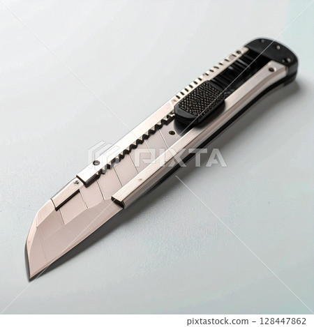 cutter knife, utility knife, sharp blade, 128447862