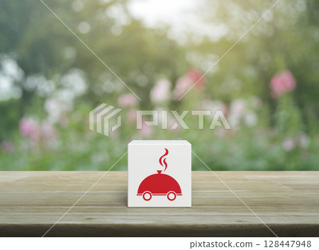 Business food delivery online concept 128447948