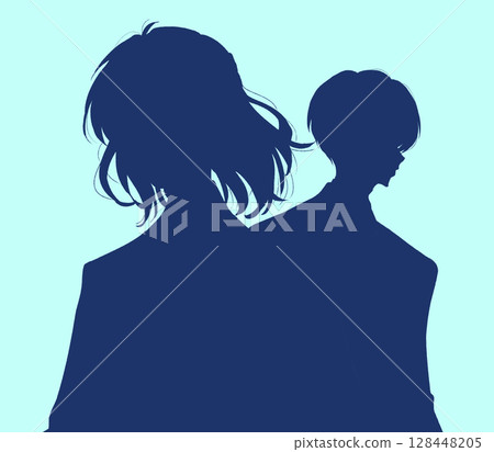 西裝革履的男人和女人,勞動人民,剪影 西裝革履的男人和女人,勞動人民,剪影 128448205