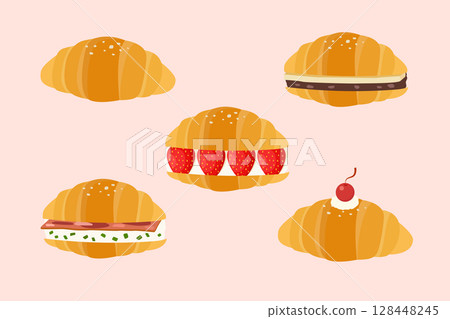 Variety flavours Shio pan Japanese salted roll bread Variety flavours Shio pan Japanese salted roll bread 128448245