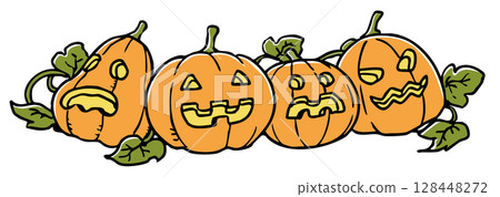 Halloween pumpkins Halloween pumpkins 128448272