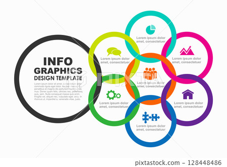 Infographic design template with place for your data. Vector illustration. 128448486