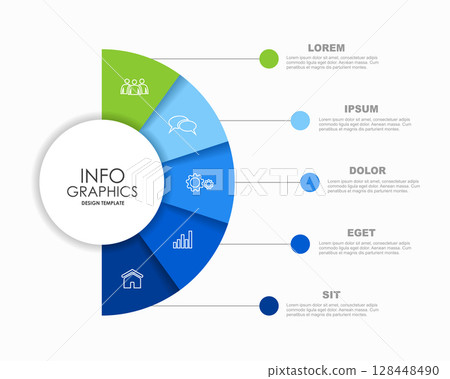 Infographic design template with place for your data. Vector illustration. Infographic design template with place for your data. Vector illustration. 128448490