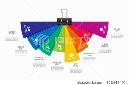 Infographic design template with place for your data. Vector illustration. 128448491