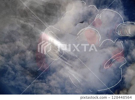 Cloud Art Nose Old Man Cloud Art Nose Old Man 128448564