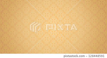 Gold chinese style seamless background pattern 128448591