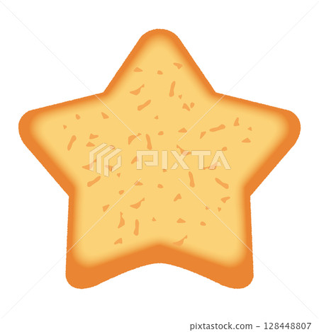 Vector illustration of star shaped cookies 128448807