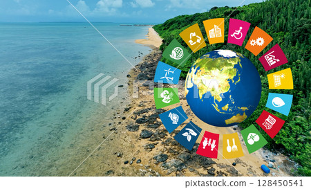 Global environment image SDGs Sustainable 128450541