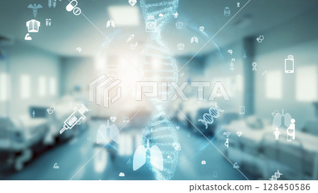Hospital and gene therapy image 128450586