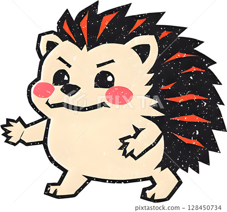 Grumpy Hedgehog 128450734