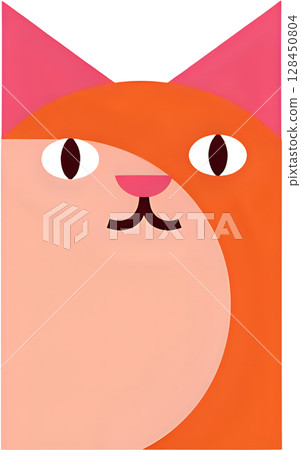 A cat with a serious expression 128450804