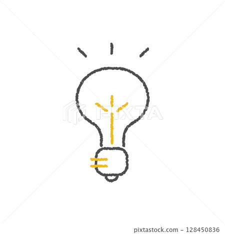 Light bulb icon [line only] 128450836