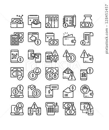 money investment management line icon money investment management line icon 128451457