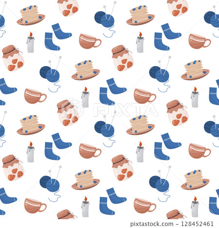 cozy seamless pattern cozy seamless pattern 128452461