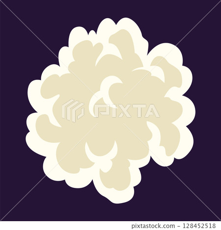 Explosion animation. Animation for game of the explosion effect. Cartoon animation for game. Exploding effect. Hand drawn vector illustration 128452518