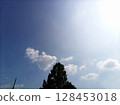 Light and gradient blue sky and clouds 128453018