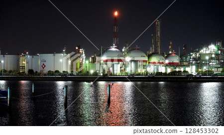 四日市綜合工廠夜景 128453302