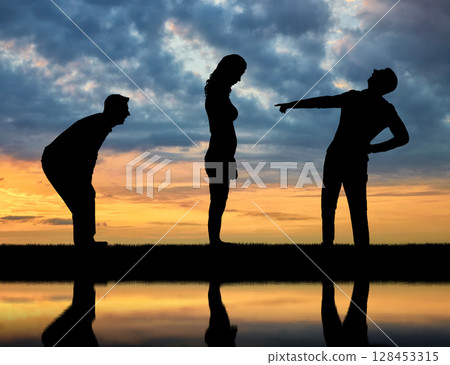 Concept of humiliation and ridicule of women Concept of humiliation and ridicule of women 128453315