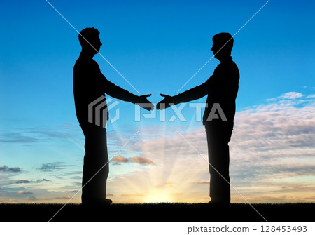Greeting concept, business partners Greeting concept, business partners 128453493