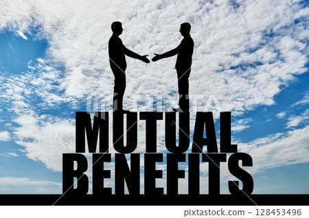 Concept of mutual benefit in business 128453496