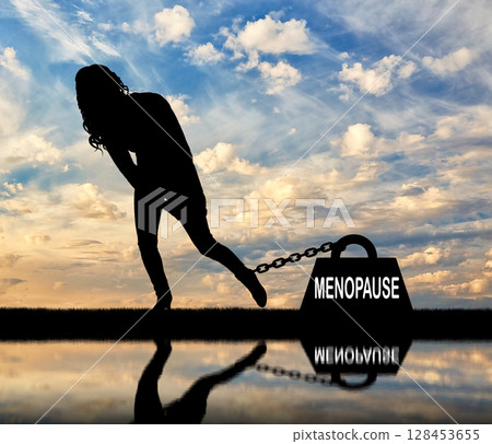 Conceptual image of menopause in women 128453655
