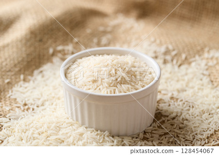 Basmati rice (Indica rice) 128454067