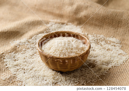 Basmati rice (Indica rice) Basmati rice (Indica rice) 128454078