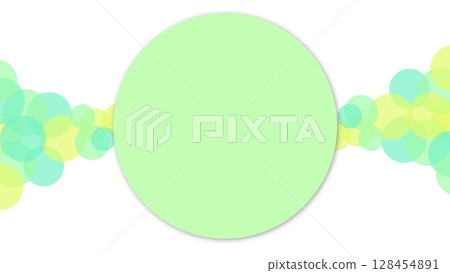柔和色彩的彩色圓點可愛背景 128454891