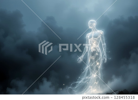 Translucent Spirit Forming from Shifting Fogbanks. 128455318
