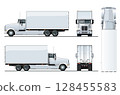 Vector truck template isolated on white background 128455583