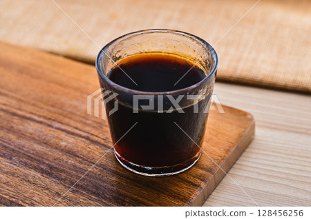 Homemade coffee jelly 128456256