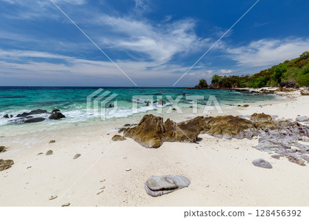 Tropical Paradise Beach and blue sky,Koh Lipe island in Satun,Thailand Tropical Paradise Beach and blue sky,Koh Lipe island in Satun,Thailand 128456392