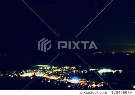 從觀景台欣賞夏日夜景 128456979