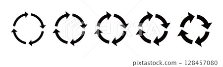 循環箭頭圖示集、旋轉箭頭、向量 循環箭頭圖示集、旋轉箭頭、向量 128457080