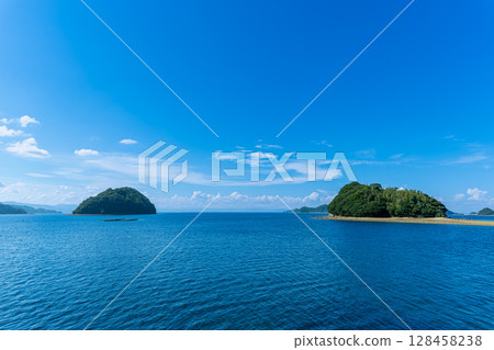 blue sea and sky blue sea and sky 128458238