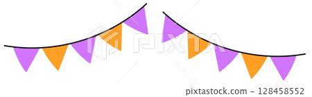 Simple Triangle Garland - Color 128458552
