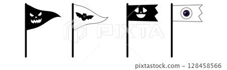 Halloween flag image Halloween flag image 128458566
