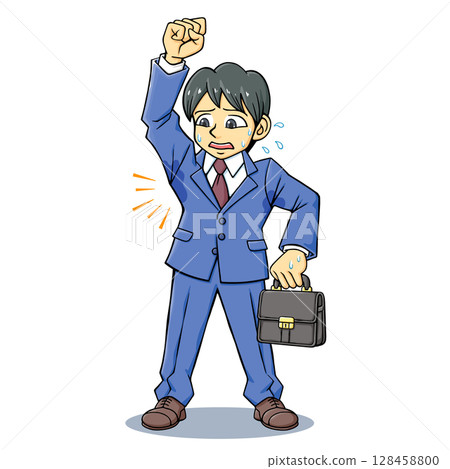 一位穿著西裝、腋下流汗的男士 一位穿著西裝、腋下流汗的男士 128458800
