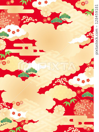 Background material-Four seasons 2025-1 vector 128459181
