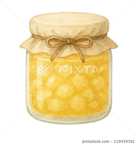 [Jam] Illustration of pear jam 128459392
