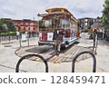 San Francisco, the end of the Powell-Hyde cable car line (AI generated from original image) 128459471