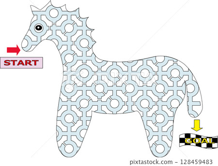 Horse maze 22 128459483