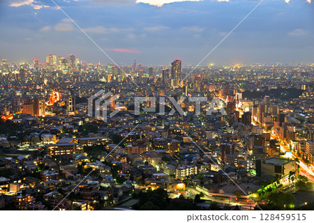 [Aichi Prefecture] Night view of Nagoya City from Higashiyama Sky Tower 128459515
