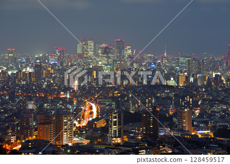 [愛知縣]從東山天空塔眺望名古屋市的夜景 128459517