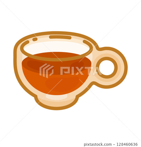Cup of Tea Illustration 128460636