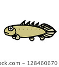 Simple Polypterus senegalus illustration 128460670